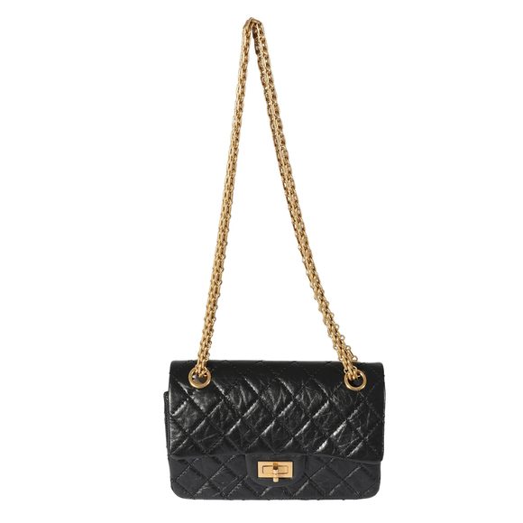 Chanel Black Calfskin 2.55 Reissue 224 Flap Bag - Picture 4 of 8